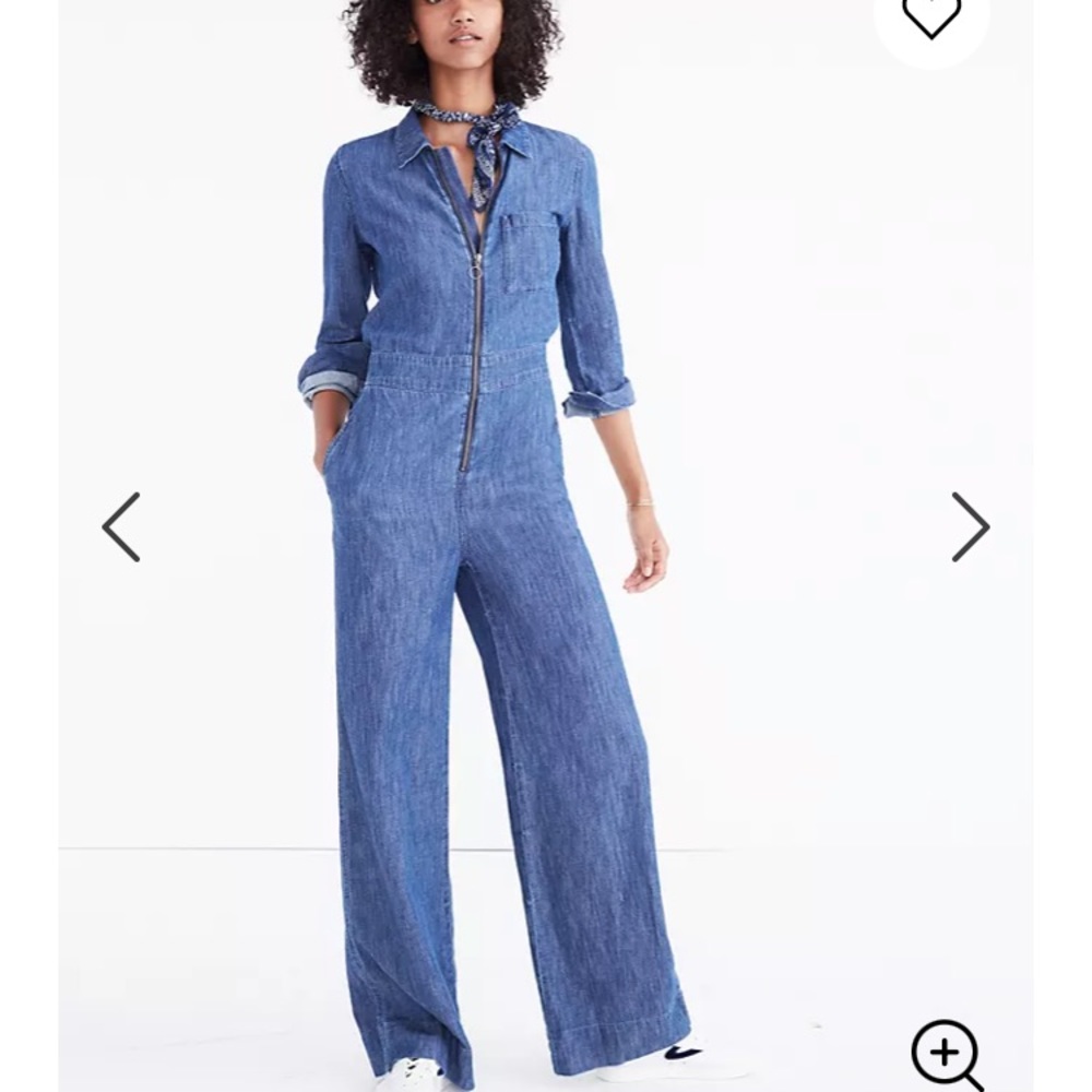 Madewell Blue Denim Jumpsuit